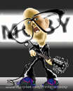 Cartoon: Moby (small) by Fredy tagged electronic music trance