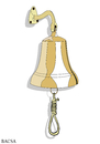 Cartoon: BELL (small) by bacsa tagged bell