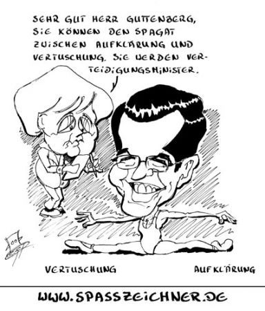 Cartoon: zu Guttenberg (medium) by Clemens tagged zu,guttenberg,aufklärung,kundus,vertuschung