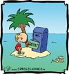 Cartoon: Urlaub auf ner Insel (small) by Clemens tagged sommerurlaub,insel,inselwitz,strand,sonne,meer,palme,wc,klo
