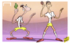 Cartoon: Bale declares admiration for CR7 (small) by omomani tagged cristiano,ronaldo,gareth,bale,real,madrid