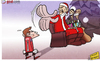 Cartoon: Mourinho leaves Casillas in the (small) by omomani tagged casillas christmas cristiano ronaldo mourinho pepe real madrid santa claus