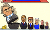Cartoon: Russia manager candidates (small) by omomani tagged capello,guardiola,lippi,mancini,marcelo,bielsa,redknapp,russia