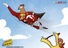 Cartoon: Super Prince Boateng (small) by omomani tagged ac,milan,ghanna,italy,kevin,prince,boateng,lecce,serie