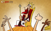Cartoon: the King of Turin (small) by omomani tagged del,piero,italy,juventus,serie