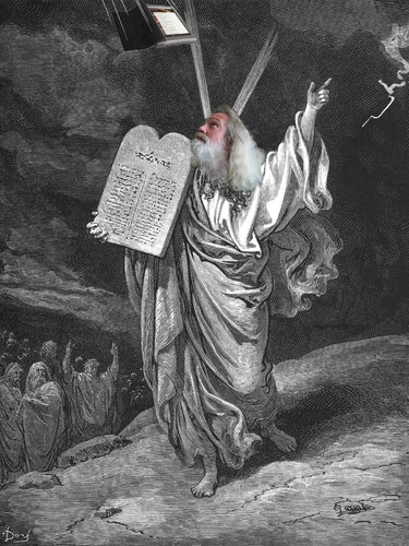 Cartoon: Mozes (medium) by willemrasingart tagged religion