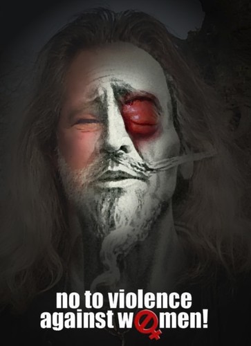 Cartoon: No to violence against women! (medium) by willemrasingart tagged violence