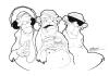Cartoon: three monkeys (small) by andart tagged monkey,three