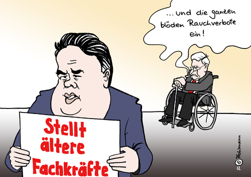 Ältere Fachkraft