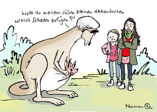 Cartoon: Aktionärchen (medium) by Pfohlmann tagged 2020,siemens,kaeser,proteste,fff,greta,luisa,neubauer,klimaschutz,kohle,känguru,australien,tierbaby,aktionäre,2020,siemens,kaeser,proteste,fff,greta,luisa,neubauer,klimaschutz,kohle,känguru,australien,tierbaby,aktionäre