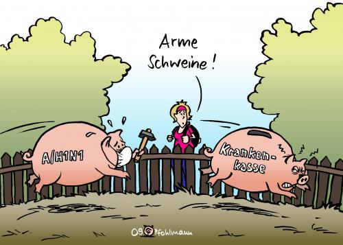 Cartoon: Arme Schweine (medium) by Pfohlmann tagged schweinegrippe,h1n1,virus,pandemie,krankenkassen,krankenkasse,kostenübernahme,impfung,massenimpfung,sparschwein,schweinegrippe,h1n1,virus,pandemie,krankenkasse,krankenkassen,kostenübernahme,impfung,massenimpfung,sparschwein,gesundheit,krankheit,krank