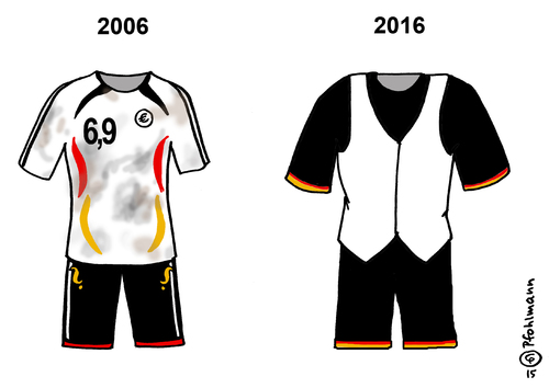 Cartoon: Das neue DFB-Trikot (medium) by Pfohlmann tagged karikatur,cartoon,2015,color,farbe,deutschland,dfb,deutscher,fußball,bund,trikot,weiße,weste,neu,em,frankreich,europameisterschaft,niersbach,rücktritt,affäre,korruption,steuerhinterziehung,fifa,wm,vergabe,2006,weltmeisterschaft,sommermärchen,karikatur,cartoon,2015,color,farbe,deutschland,dfb,deutscher,fußball,bund,trikot,weiße,weste,neu,em,frankreich,europameisterschaft,niersbach,rücktritt,affäre,korruption,steuerhinterziehung,fifa,wm,vergabe,2006,weltmeisterschaft,sommermärchen