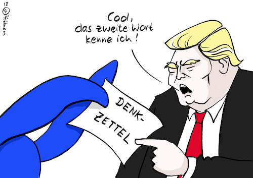 Cartoon: Denkzettel (medium) by Pfohlmann tagged karikatur,cartoon,farbe,color,2018,usa,trump,präsident,wahlen,midterms,kongress,esel,repräsentantenhaus,wahl,denkzettel,wort,eselohren,karikatur,cartoon,farbe,color,2018,usa,trump,präsident,wahlen,midterms,kongress,esel,repräsentantenhaus,wahl,denkzettel,wort,eselohren