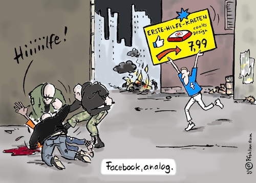 Cartoon: Facebook analog (medium) by Pfohlmann tagged 2020,global,welt,internet,facebook,social,media,werbung,kunden,zuckerberg,gewalt,plattform,algorithmus,geschäftsmodell,profit,2020,global,welt,internet,facebook,social,media,werbung,kunden,zuckerberg,gewalt,plattform,algorithmus,geschäftsmodell,profit