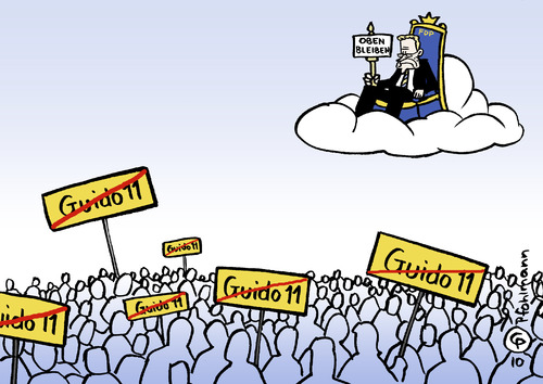 Cartoon: Guido 11 (medium) by Pfohlmann tagged fdp,westerwelle,guido,stuttgart,21,vorsitzender,parteivorsitz,außenminister,rücktritt,oben,bleiben,basis,parteibasis,fdp,guido westerwelle,stuttgart 21,vorsitzender,parteivorsitz,außenminister,rücktritt,guido,westerwelle,stuttgart,21