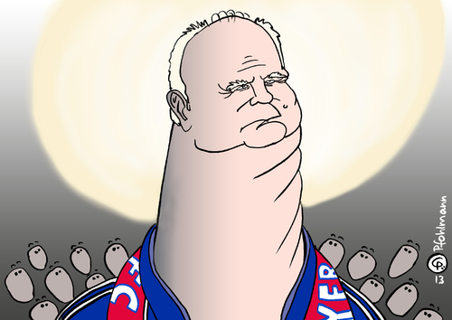 Cartoon: Idol Hoeneß (medium) by Pfohlmann tagged karikatur,cartoon,color,farbe,2013,deutschland,steuer,hoeneß,vorbild,idol,steuerhinterziehung,fc,bayern,schweiz,konto,platz,geld,selbstanzeige,heiligenschein,präsident,moral,hals,voll,karikatur,cartoon,color,farbe,2013,deutschland,steuer,hoeneß,vorbild,idol,steuerhinterziehung,fc,bayern,schweiz,konto,platz,geld,selbstanzeige,heiligenschein,präsident,moral,hals,voll