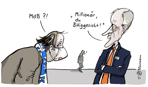 Cartoon: MdB Merz (medium) by Pfohlmann tagged cdu,merz,bundestag,mdb,millionär,arm,reich,reichtum,bundestagswahl,abgeordneter,kandidat,cdu,merz,bundestag,mdb,millionär,arm,reich,reichtum,bundestagswahl,abgeordneter,kandidat