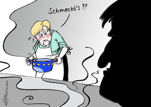 Cartoon: Merkel serviert (medium) by Pfohlmann tagged karikatur,cartoon,color,farbe,2018,welt,global,eu,deutschland,gipfel,flüchtlingspolitik,asyl,asylpolitik,einigung,abstimmung,abschiebung,abschottung,migration,merkel,bundeskanzlerin,seehofer,csu,ultimatum,servieren,bedienung,flüchtlinge,lager,zentren,hotspots,aufnahmelager,große,koalition,regierung,karikatur,cartoon,color,farbe,2018,welt,global,eu,deutschland,gipfel,flüchtlingspolitik,asyl,asylpolitik,einigung,abstimmung,abschiebung,abschottung,migration,merkel,bundeskanzlerin,seehofer,csu,ultimatum,servieren,bedienung,flüchtlinge,lager,zentren,hotspots,aufnahmelager,große,koalition,regierung