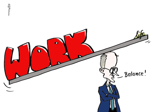 Cartoon: Merz-Balance (medium) by Pfohlmann tagged worklifebalance,merz,bundeskanzler,arbeit,sozialpolitik,teilzeit,vollzeit,arbeitszeit,leistung,freizeit,cdu,wippe,waage,worklifebalance,merz,bundeskanzler,arbeit,sozialpolitik,teilzeit,vollzeit,arbeitszeit,leistung,freizeit,cdu,wippe,waage