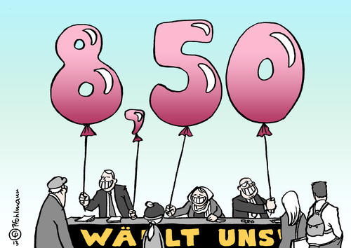 Cartoon: Mindestballons (medium) by Pfohlmann tagged karikatur,cartoon,color,farbe,2013,deutschland,mindestlohn,wahlkampf,parteien,wahlversprechen,luftballons,ballon,wahljahr,bundestagswahl,lohnuntergrenze,wähler,köder,karikatur,cartoon,color,farbe,2013,deutschland,mindestlohn,wahlkampf,parteien,wahlversprechen,luftballons,ballon,wahljahr,bundestagswahl,lohnuntergrenze,wähler,köder