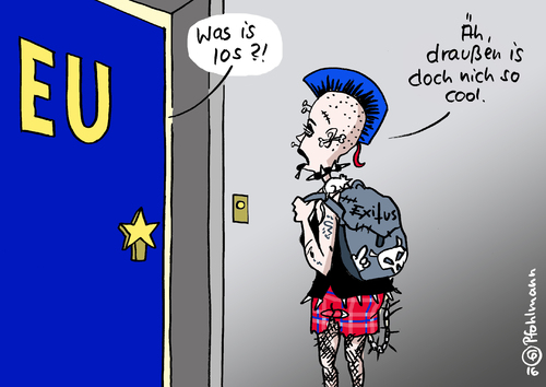 Cartoon: Nicht so cool (medium) by Pfohlmann tagged karikatur,cartoon,2016,color,farbe,euro,eu,em,draußen,punk,rückkehr,cool,nicht,so,brexit,bedauern,regret,bregret,referendum,ergebnis,großbritannien,wirtschaft,abstimmung,volksabstimmung,entscheidung,bereuen,reue,karikatur,cartoon,2016,color,farbe,euro,eu,em,draußen,punk,rückkehr,cool,nicht,so,brexit,bedauern,regret,bregret,referendum,ergebnis,großbritannien,wirtschaft,abstimmung,volksabstimmung,entscheidung,bereuen,reue