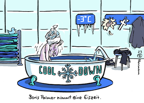 Cartoon: Palmers Eiszeit (medium) by Pfohlmann tagged palmer,boris,grüne,austritt,parteiaustritt,auszeit,eiszeit,abkühlen,facebook,nwort,rassismus,therapie,kur,eisbaden,kälte,cool,kühlen,temperament,impulsivität,palmer,boris,grüne,austritt,parteiaustritt,auszeit,eiszeit,abkühlen,facebook,nwort,rassismus,therapie,kur,eisbaden,kälte,cool,kühlen,temperament,impulsivität