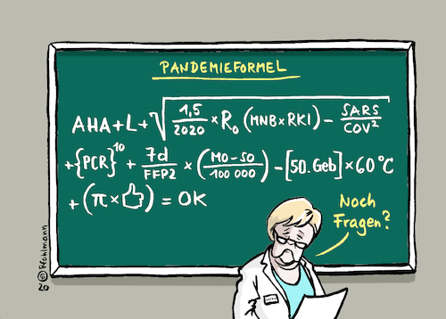 Cartoon: Pandemieformel (medium) by Pfohlmann tagged 2020,corona,coronakrise,coronavirus,pandemie,pandemieformel,aha,hygieneregeln,hygiene,merkel,wissenschaft,schule,lehrer,unterricht,rki,abstand,händewaschen,maske,mundnasenschutz,infektion,2020,corona,coronakrise,coronavirus,pandemie,pandemieformel,aha,hygieneregeln,hygiene,merkel,wissenschaft,schule,lehrer,unterricht,rki,abstand,händewaschen,maske,mundnasenschutz,infektion