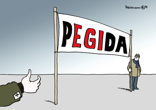 Cartoon: Pegida rechts (medium) by Pfohlmann tagged karikatur,cartoon,2014,color,farbe,deutschland,pegida,demonstrationen,demos,patrioten,mitte,rechts,proteste,neonazis,immigration,migration,einwanderer,ausländer,transparent,rechte,rechtsradikalismus,rechtsradikal,nazis,unterwanderung,ausländerfeindlichkeit,karikatur,cartoon,2014,color,farbe,deutschland,pegida,demonstrationen,demos,patrioten,mitte,rechts,proteste,neonazis,immigration,migration,einwanderer,ausländer,transparent,rechte,rechtsradikalismus,rechtsradikal,nazis,unterwanderung,ausländerfeindlichkeit