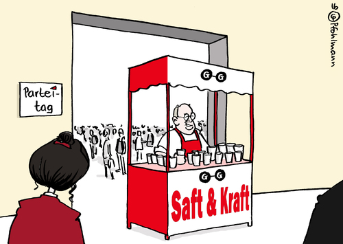 Cartoon: Saft und Kraft (medium) by Pfohlmann tagged karikatur,cartoon,2016,color,farbe,deutschland,linke,linkspartei,parteitag,gysi,kritik,saft,und,kraft,verkauf,verkaufsstand,wagenknecht,wähler,abwanderung,afd,opposition,wahlergebnisse,karikatur,cartoon,2016,color,farbe,deutschland,linke,linkspartei,parteitag,gysi,kritik,saft,und,kraft,verkauf,verkaufsstand,wagenknecht,wähler,abwanderung,afd,opposition,wahlergebnisse