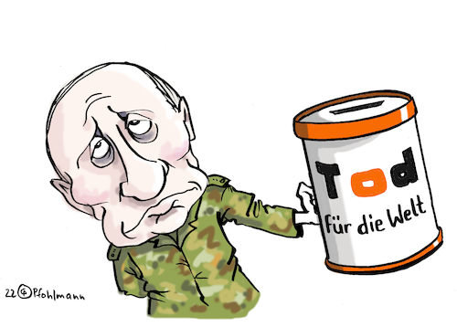 Cartoon: Tod für die Welt (medium) by Pfohlmann tagged brot,für,die,welt,tod,krieg,ukraine,russland,putin,hunger,hungerkrise,ernährung,getreide,export,weizen,armut,spende,spenden,spendensammler,spendensammlung,brot,für,die,welt,tod,krieg,ukraine,russland,putin,hunger,hungerkrise,ernährung,getreide,export,weizen,armut,spende,spenden,spendensammler,spendensammlung