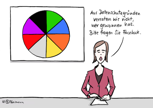 Cartoon: Wahlen Datenschutz (medium) by Pfohlmann tagged karikatur,cartoon,farbe,color,2018,deutschland,wahlen,landtagswahlen,bayern,hessen,wahl,wahlergebnis,nachrichten,tv,fernsehen,wahlergebnisse,datenschutz,facebook,demokratie,daten,karikatur,cartoon,farbe,color,2018,deutschland,wahlen,landtagswahlen,bayern,hessen,wahl,wahlergebnis,nachrichten,tv,fernsehen,wahlergebnisse,datenschutz,facebook,demokratie,daten