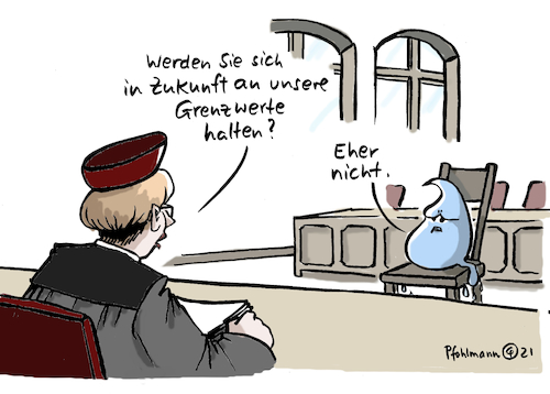 Cartoon: Wasser angeklagt (medium) by Pfohlmann tagged wasser,flut,flutkatastrophe,hochwasser,starkregen,unwetter,richter,richterin,gericht,angeklagter,angeklagt,grenzwerte,natur,naturkatastrophe,klimakatastrophe,umwelt,klima,klimaschutz,wasser,flut,flutkatastrophe,hochwasser,starkregen,unwetter,richter,richterin,gericht,angeklagter,angeklagt,grenzwerte,natur,naturkatastrophe,klimakatastrophe,umwelt,klima,klimaschutz