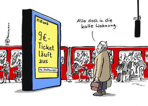 Cartoon: Wohnung statt Zug (medium) by Pfohlmann tagged neuneuroticket,9euroticket,bahn,zug,öpnv,billig,teuer,gas,gaskrise,gaspreis,strompreis,rente,armut,heizen,heizung,heizkosten,inflation,ukraine,russland,sparen,krieg,wohnung,kalt,kälte,lebenshaltungskosten,stromrechnung,gasrechnung,ampel,neuneuroticket,9euroticket,bahn,zug,öpnv,billig,teuer,gas,gaskrise,gaspreis,strompreis,rente,armut,heizen,heizung,heizkosten,inflation,ukraine,russland,sparen,krieg,wohnung,kalt,kälte,lebenshaltungskosten,stromrechnung,gasrechnung,ampel