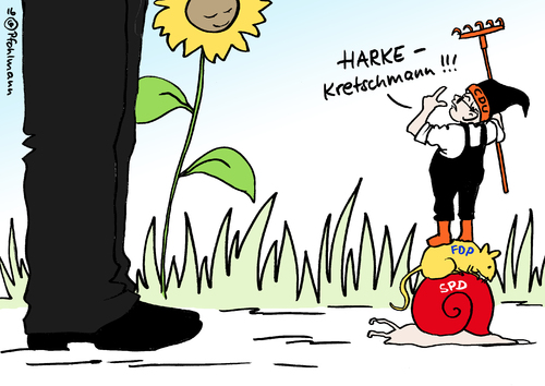 Cartoon: Wolf zeigt die Harke (medium) by Pfohlmann tagged karikatur,cartoon,2016,color,deutschland,wahlen,landtagswahlen,kretschmann,ministerpräsident,grüne,wolf,cdu,zwerg,gartenzwerg,harke,baden,württemberg,wahlsieger,gewinner,koalition,regierungsbildung,schwarz,rot,grün,gelb,deutschlandkoalition,fdp,spd,karikatur,cartoon,2016,color,deutschland,wahlen,landtagswahlen,kretschmann,ministerpräsident,grüne,wolf,cdu,zwerg,gartenzwerg,harke,baden,württemberg,wahlsieger,gewinner,koalition,regierungsbildung,schwarz,rot,grün,gelb,deutschlandkoalition,fdp,spd