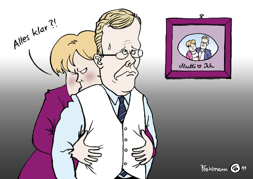 Cartoon: Wulffs Weiße Weste (medium) by Pfohlmann tagged karikatur,color,farbe,2011,deutschland,wulff,bundespräsident,affäre,kredit,weiße,weste,merkel,cdu,bundeskanzlerin,kandidat,mutti,deutschland,wulff,bundespräsident,affäre,kredit,weste,merkel,cdu,bundeskanzlerin,kandidat