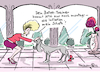 Cartoon: Am Hund sparen (small) by Pfohlmann tagged inflation,wirtschaft,geld,reichtum,luxus,dekadenz,hund,haustier,ballett,villa,vermögen