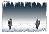 Cartoon: Kältetreffen (small) by Pfohlmann tagged karikatur,cartoon,2014,color,farbe,global,russland,ukraine,deutschland,merkel,putin,konflikt,krise,krieg,eiszeit,kälte,beziehung,sanktionen,treffen,gespräch,eis
