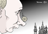 Cartoon: Nasenrubel (small) by Pfohlmann tagged karikatur,cartoon,2014,color,farbe,russland,putin,rubel,währung,verfall,wertverlust,wert,krise,staatspleite,pleite,wirtschaftskrise,kreml,präsident,nase,talfahrt