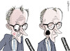 Cartoon: Scholz-Kuss (small) by Pfohlmann tagged scholz,augenklappe,unfall,sportunfall,merz,cdu,bundestag,opposition,regierung,bundesregierung,ampel
