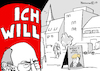 Cartoon: Schulz WILL (small) by Pfohlmann tagged karikatur,cartoon,2017,color,farbe,deutschland,bundestagswahl,kandidaten,schulz,will,spd,merkel,cdu,union,wenns,sein,muss,plakat,litfasssäule,plakatständer,werbung,motivation