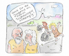 Cartoon: generationen Problem (small) by sabine voigt tagged generationen,generation,gap,alt,jung,technologie,renten,rentenvertrag,erbe,klimawandel,umweltzerstörung,high,noon,senioren,enkel,steuern,boomer,duell