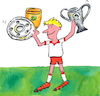 Cartoon: Köln Fussball (small) by sabine voigt tagged köln,fussball,fc,bundesliga,pokal,sport,aufstieg