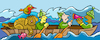 Cartoon: Rudern Boot (small) by sabine voigt tagged rudern,boot,kanu,sport,wasser,freizeit,fluss,tourismus,wettkampf