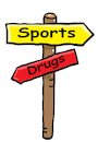 Cartoon: sport (small) by sabine voigt tagged drogen,sport,crack,heroin,spritze,kriminalität,prävention,bewegung,gesundheit,wellness,therapie,verbrechen,sucht