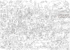Cartoon: wimmelbild ausmalbild (small) by sabine voigt tagged wimmelbild,ausmalbild,ausmalen,köln,stadt,gewimmel,panorama