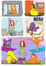 Cartoon: Yoga Asana (small) by sabine voigt tagged yoga,asana,sport,übung,turnen,hobby,meditation,entspannung,prävention,bewegung,gesundheit,wellness,therapie,fitness