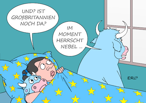 Cartoon: am Morgen danach (medium) by Erl tagged politik,wahl,parlament,großbritannien,brexit,austritt,eu,europa,stier,nacht,schlaf,aufwachen,morgen,karikatur,erl,politik,wahl,parlament,großbritannien,brexit,austritt,eu,europa,stier,nacht,schlaf,aufwachen,morgen,karikatur,erl