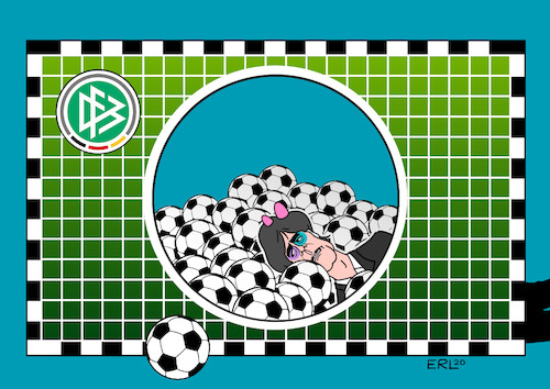 Cartoon: Angeschossen (medium) by Erl tagged politik,sport,fußball,deutschland,nationalmannschaft,niederlage,debakel,bundestrainer,joachim,jogi,löw,torwand,karikatur,erl,politik,sport,fußball,deutschland,nationalmannschaft,niederlage,debakel,bundestrainer,joachim,jogi,löw,torwand,karikatur,erl