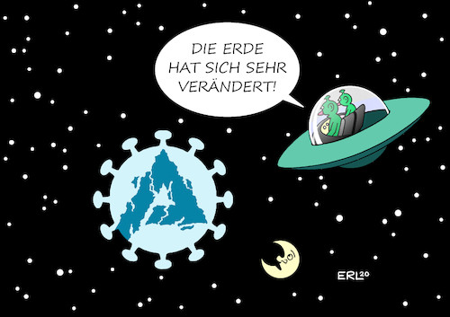 Cartoon: Arbeitslosigkeit (medium) by Erl tagged politik,corona,virus,pandemie,wirtschaft,einbruch,arbeitslosigkeit,weltweit,welt,erde,weltall,ufo,außerirdische,karikatur,erl,politik,corona,virus,pandemie,wirtschaft,einbruch,arbeitslosigkeit,weltweit,welt,erde,weltall,ufo,außerirdische,karikatur,erl