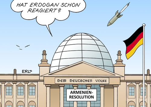 Cartoon: Armenien-Resolution (medium) by Erl tagged erl,karikatur,kuppel,reichstag,rakete,erdgas,präsident,türkei,kritik,armenier,völkermord,reich,osmanisches,resolution,armenien,bundestag,bundestag,armenien,resolution,osmanisches,reich,völkermord,armenier,kritik,türkei,präsident,erdgas,rakete,reichstag,kuppel,karikatur,erl